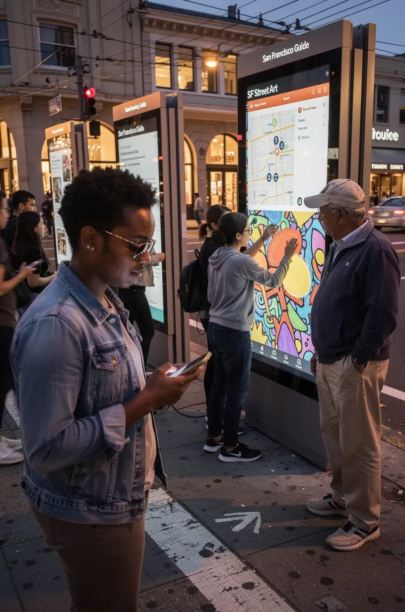 Residents learning about cybersecurity awareness and safety.