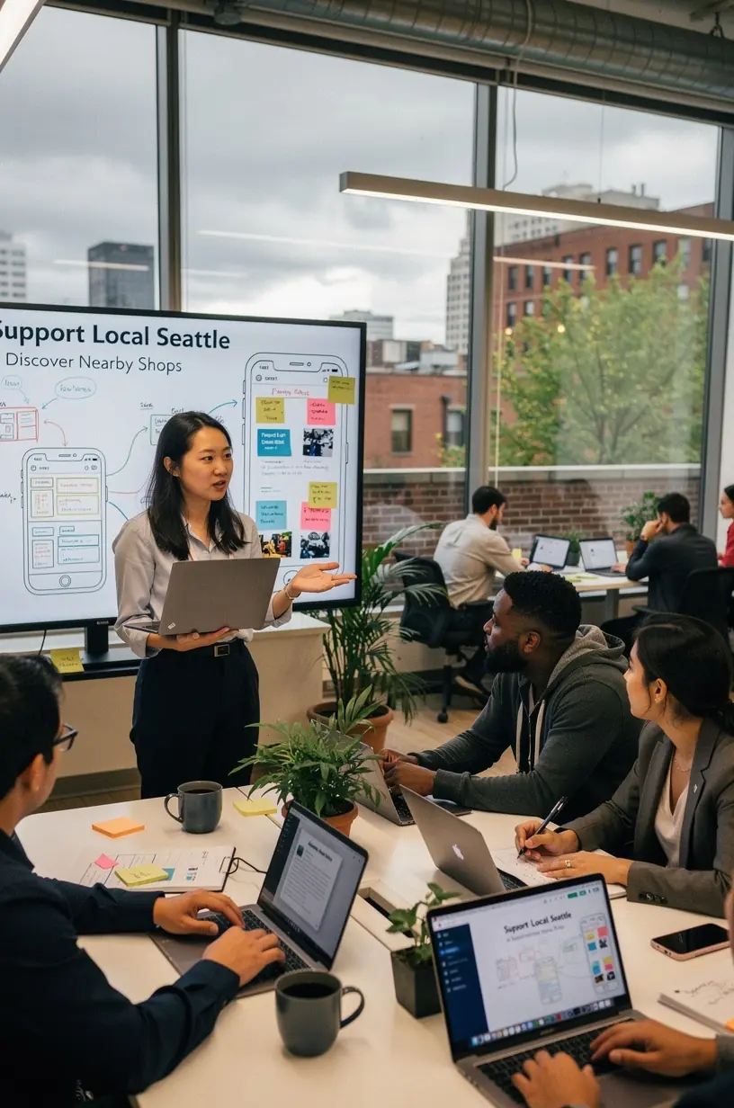 Professional team collaboration